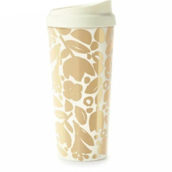 🆕 KATE SPADE Golden Floral Thermal Mug - Picture 3 of 5